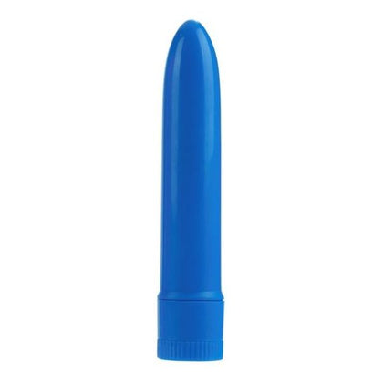 Blue Neon Vibe - Superslim Smooth Multi-Speed Vibrator (Model: 2nd from Left Blue, 4.5 inch)