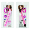 Introducing the PleasurePro Slender G-Spot Vibrator - Model SGP-5000 - Women's Curved Pleasure Toy - Pink - Adult Naughty Store