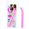 Introducing the PleasurePro Slender G-Spot Vibrator - Model SGP-5000 - Women's Curved Pleasure Toy - Pink - Adult Naughty Store