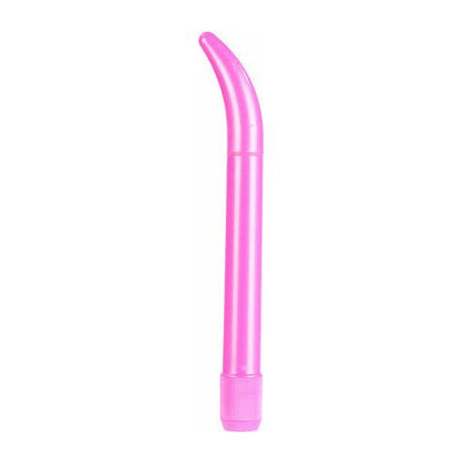 Introducing the PleasurePro Slender G-Spot Vibrator - Model SGP-5000 - Women's Curved Pleasure Toy - Pink - Adult Naughty Store