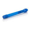 Introducing the Sensual Bliss Slender Tulip Wand Massager Blue Vibrator - Model STW-001, for Ultimate Pleasure and Sensation! - Adult Naughty Store