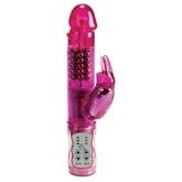 Introducing the SensaToys Waterproof Jack Rabbit Vibrator - Model XR-5000: The Ultimate Pleasure Experience for Women in Pink