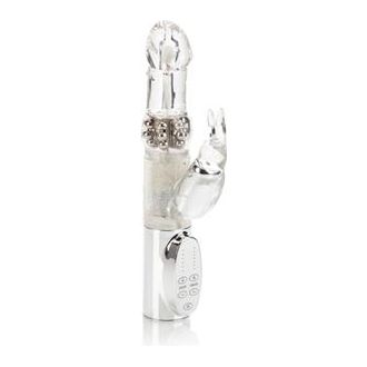 Platinum Collection Jack Rabbit Waterproof Clear - Powerful Rotating Beads Vibrator for Women's Intense Pleasure
