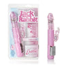 California Exotic Novelties Petite Thrusting Jack Rabbit Vibrator - Model PTJRV-01 - Female G-Spot and Clitoral Stimulation - Pink - Adult Naughty Store