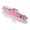 California Exotic Novelties Petite Thrusting Jack Rabbit Vibrator - Model PTJRV-01 - Female G-Spot and Clitoral Stimulation - Pink - Adult Naughty Store