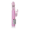 California Exotic Novelties Petite Thrusting Jack Rabbit Vibrator - Model PTJRV-01 - Female G-Spot and Clitoral Stimulation - Pink - Adult Naughty Store