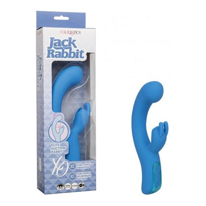 Jack Rabbit Elite Suction Rabbit Vibrator - Model XR-5001 - For Women - Clitoral and G-spot Stimulation - Blue