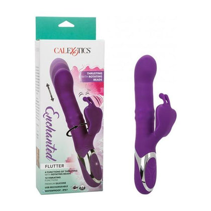 SeduceMe Enchanted Flutter Thrusting Rotating Vibrator EFT-500X for Women - Clitoral and G-spot Stimulation - Purple