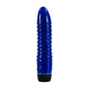 Turbo Dyne Blue Jelly - Future-Flex Multi-Speed Ribbed Vibrator - Model TD-325 - For All Genders - Intense Pleasure - Blue - Adult Naughty Store