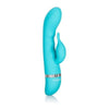 CalExotics Foreplay Frenzy Teaser Rabbit Style Vibrator Blue - Model FRB-001 - Dual Stimulation for Women - G-Spot and Clitoral Pleasure - Adult Naughty Store