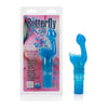 Introducing the Butterfly Kiss Blue Vibrator - Model BK-3000: A Luxurious Pleasure Companion for Women - Adult Naughty Store