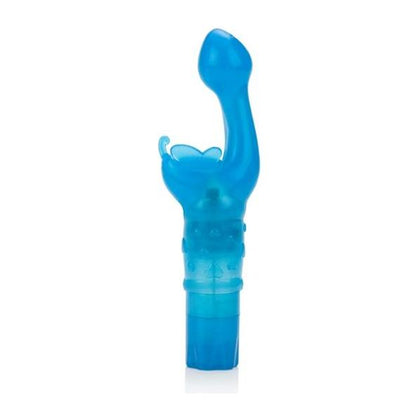 Introducing the Butterfly Kiss Blue Vibrator - Model BK-3000: A Luxurious Pleasure Companion for Women