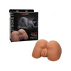 Introducing the SensaTouch Life-Size Ass - Model ST-500 - Ultimate Pleasure for Him - Realistic Dual Chamber Stroker - Brown - Adult Naughty Store