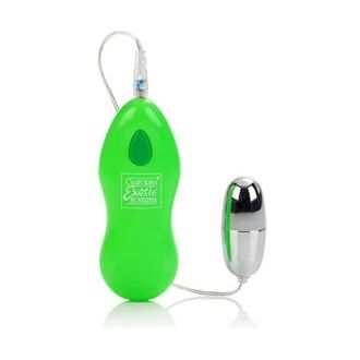 Introducing the Ballistic Bullet Green: Powerful Pleasure for All Genders and Intense Stimulation in Chrome - Adult Naughty Store