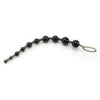 Introducing the X-10 Beads Graduated Anal Beads 11 Inch - Black: The Ultimate Pleasure Experience for All Genders, Designed for Unforgettable Backdoor Bliss
