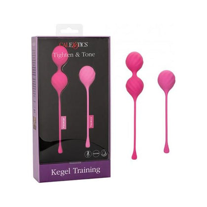 CalExotics Kegel Training 2-Piece Set - Pink: The Ultimate Pelvic Floor Strengthening System for Enhanced Pleasure and Well-being