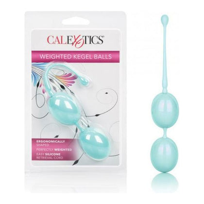 Introducing the Sensual Bliss Weighted Kegel Balls - Teal: A Luxurious Pleasure Experience for Women