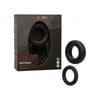 Link Up Optimum Dual Density Stimulator Ring - Model LNKP-001 - For Couples - Intense Pleasure - Black - Adult Naughty Store