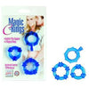 Introducing the Sensa Pleasure Magic C Rings Set of 3 Blue - Sturdy, Comfortable, and Stimulating Support Rings for All Purposes!