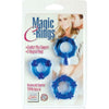 Introducing the Sensa Pleasure Magic C Rings Set of 3 Blue - Sturdy, Comfortable, and Stimulating Support Rings for All Purposes!