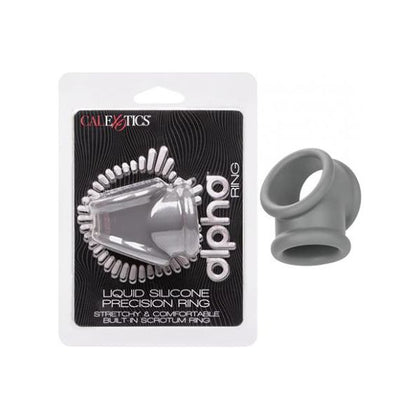 Alpha Liquid Silicone Precision Ring - Grey: The Ultimate Pleasure Enhancer for Men - Adult Naughty Store