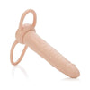 Cal Exotics Accommodator Dual Penetrator - Model DP-500 - Unisex - Pleasure for Both Vaginal and Anal Stimulation - Beige - Adult Naughty Store