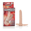 Cal Exotics Accommodator Dual Penetrator - Model DP-500 - Unisex - Pleasure for Both Vaginal and Anal Stimulation - Beige - Adult Naughty Store