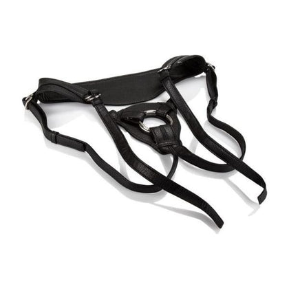Her Royal Harness The Queen Black Strap On - Premium Double-Sided Vegan Leather Strap-On Harness with Reinforced Stitching and Back Support Strap for Ultimate Comfort and Control