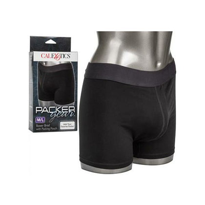 Packer Gear Boxer Brief with Packing Pouch - M/L - Comfortable and Discreet Harness for Realistic Packing Experience
