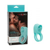 Introducing the SensaTease™ Silicone Rechargeable French Kiss Enhancer - Model SRE-5000 - Teal - For Couples' Pleasure - Adult Naughty Store