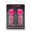 CalExotics Nipple Play Vacuum Twist Suckers - Intense Pleasure for All Genders - Pink - Adult Naughty Store