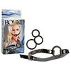 Bound by Diamonds Open Ring Gag with Interchangeable Rings - Model BBD-ORG-32 - Unisex Fetish Toy for Sensual Pleasure - Black