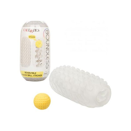 Boundless Reversible Squishy Ball Stroker - Yellow: The Ultimate Pleasure Experience for Men's Intimate Play