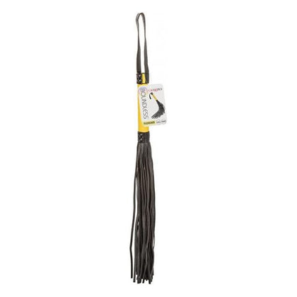 Introducing the Exquisite Pleasure Boundless Flogger - Model B-1000 - Unisex - Sensual Impact Play - Midnight Black