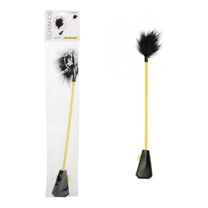 Boundless Feather Crop - BDSM Dual Crop and Tickler - Model X1 - Unisex - Pleasure and Pain - Black