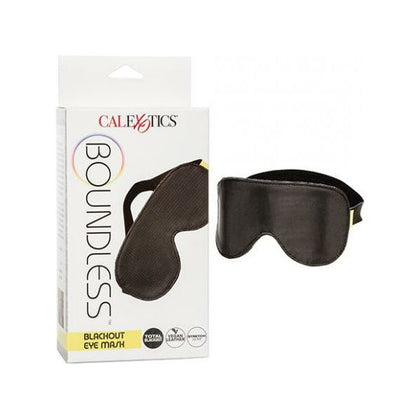 Boundless Blackout Eye Mask - Premium Sensory Deprivation Blindfold for Enhanced Intimacy - Model BBE-1001 - Unisex - Full Coverage for Mind-Blowing Pleasure - Black