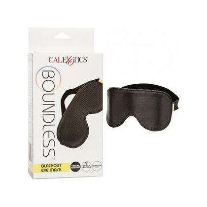 Boundless Blackout Eye Mask - Premium Sensory Deprivation Blindfold for Enhanced Intimacy - Model BBE-1001 - Unisex - Full Coverage for Mind-Blowing Pleasure - Black - Adult Naughty Store