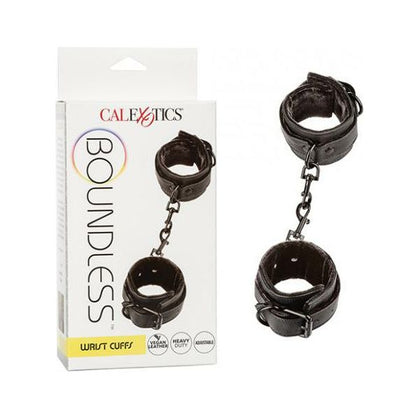 Boundless Wrist Cuffs - Deluxe BDSM Restraint Set - Model X1 - Unisex - Ultimate Pleasure - Black - Adult Naughty Store