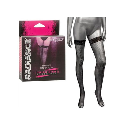 Radiance Plus Size Thigh High Stockings - Sensual Elegance for Curvy Figures
