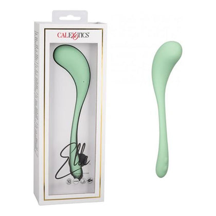 Introducing the Sensual Bliss Elle Liquid Silicone Wand - Model X1: The Ultimate Pleasure Experience for Her in Green - Adult Naughty Store