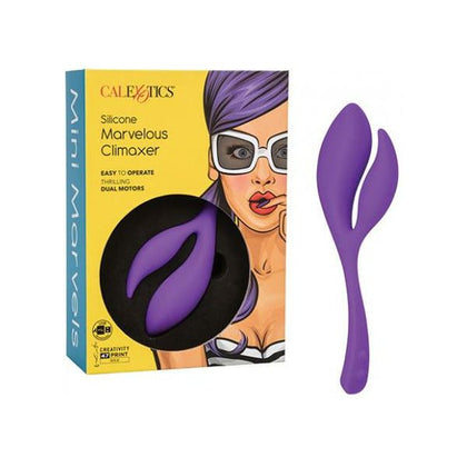 Mini Marvels Silicone Marvelous Climaxer - Purple: The Ultimate Dual Motor Vibrating Massager for Intense Pleasure and Satisfaction