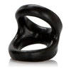 Colt Snug Tugger Black Dual Support Ring - Enhancing Pleasure for Men