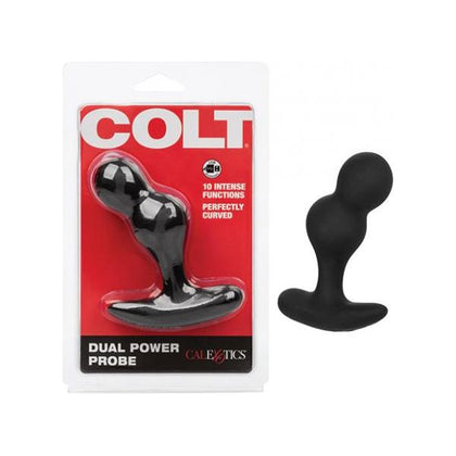 Colt Rechargeable Power Probe - Model CRPP-10 - Dual Power Vibrating Anal Toy for Men - Intense Backdoor Stimulation - Black