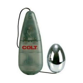 COLT Multi-Speed Power Pak Egg Vibrator - Versatile Pleasure for All Genders - Intense Stimulation for Intimate Areas - Silver