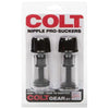 CalExotics Colt Nipple Pro Suckers Black - Adjustable Sensation Enhancers for Intensified Pleasure - Adult Naughty Store