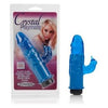 Crystal Playmate Blue Dual Tongued Arouser Vibrator for Women - Model CPB-1001 - Adult Naughty Store