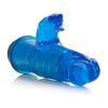 Crystal Playmate Blue Dual Tongued Arouser Vibrator for Women - Model CPB-1001 - Adult Naughty Store