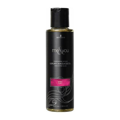 Sensuva Me & You Luxury Massage Oil - 4.2 Oz Berry Flirty - Adult Naughty Store