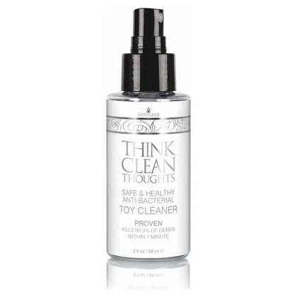 Sensuva Think Clean Thoughts Anti Bacterial Toy Cleaner - 2 Oz Bottle

Introducing the Sensuva Think Clean Thoughts Anti Bacterial Toy Cleaner - The Ultimate Cleaning Solution for Your Pleasure Products
