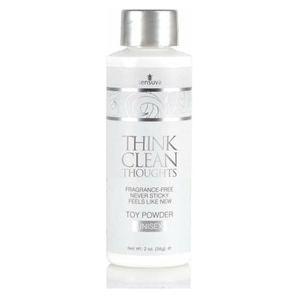 Sensuva Think Clean Thoughts Toy Powder - 2 Oz Bottle